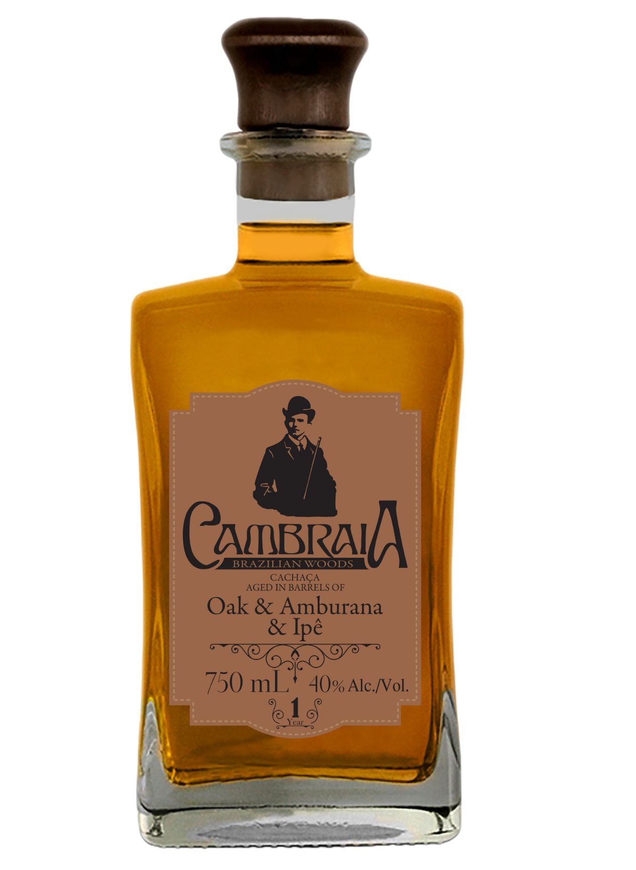 6010132 Cachaça Cambraia 1-Year Carvalho/Amburana/Ipê 750ml
