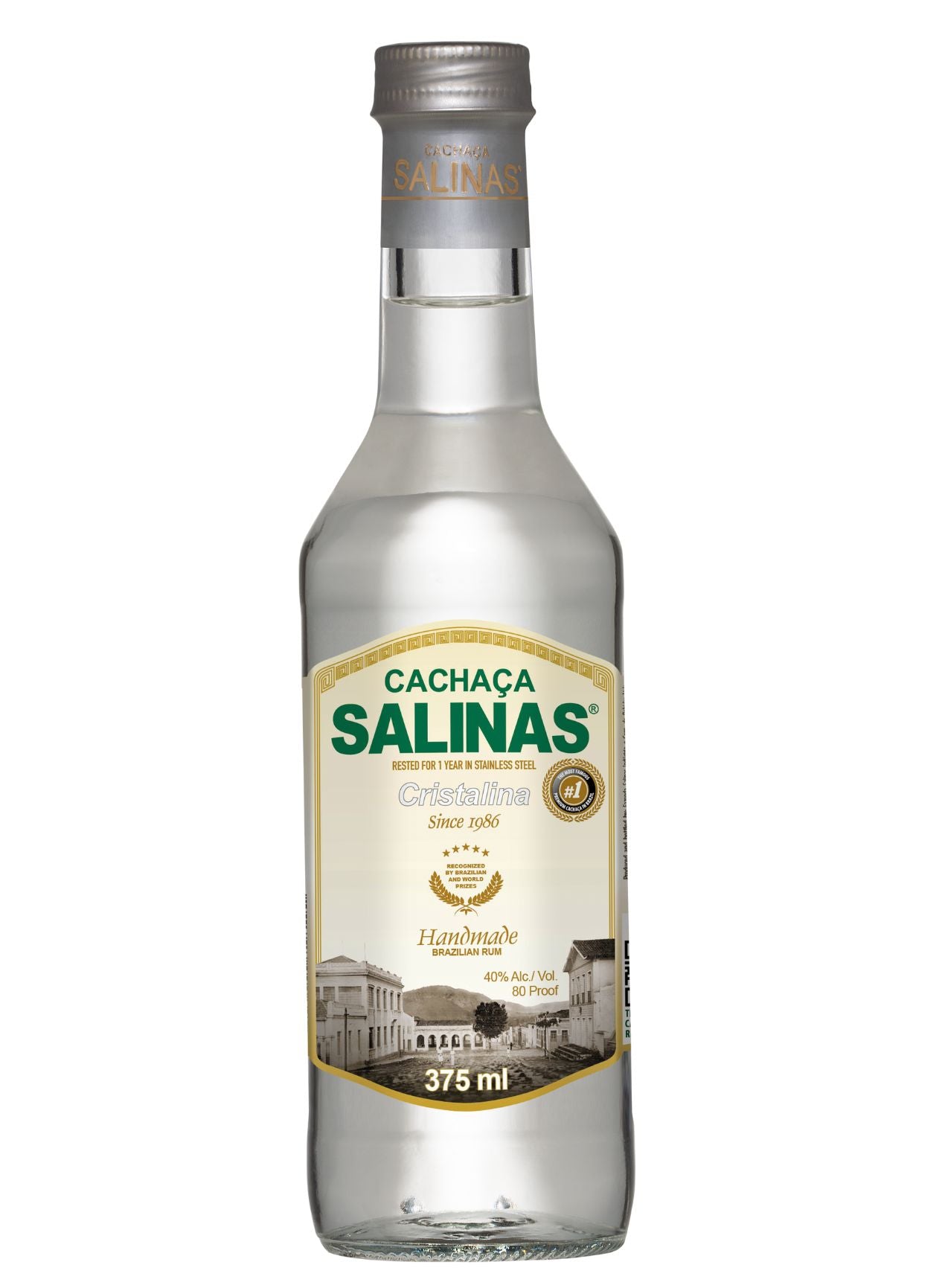 6020229 Cachaca Salinas Handmade Cristalina 375ml
