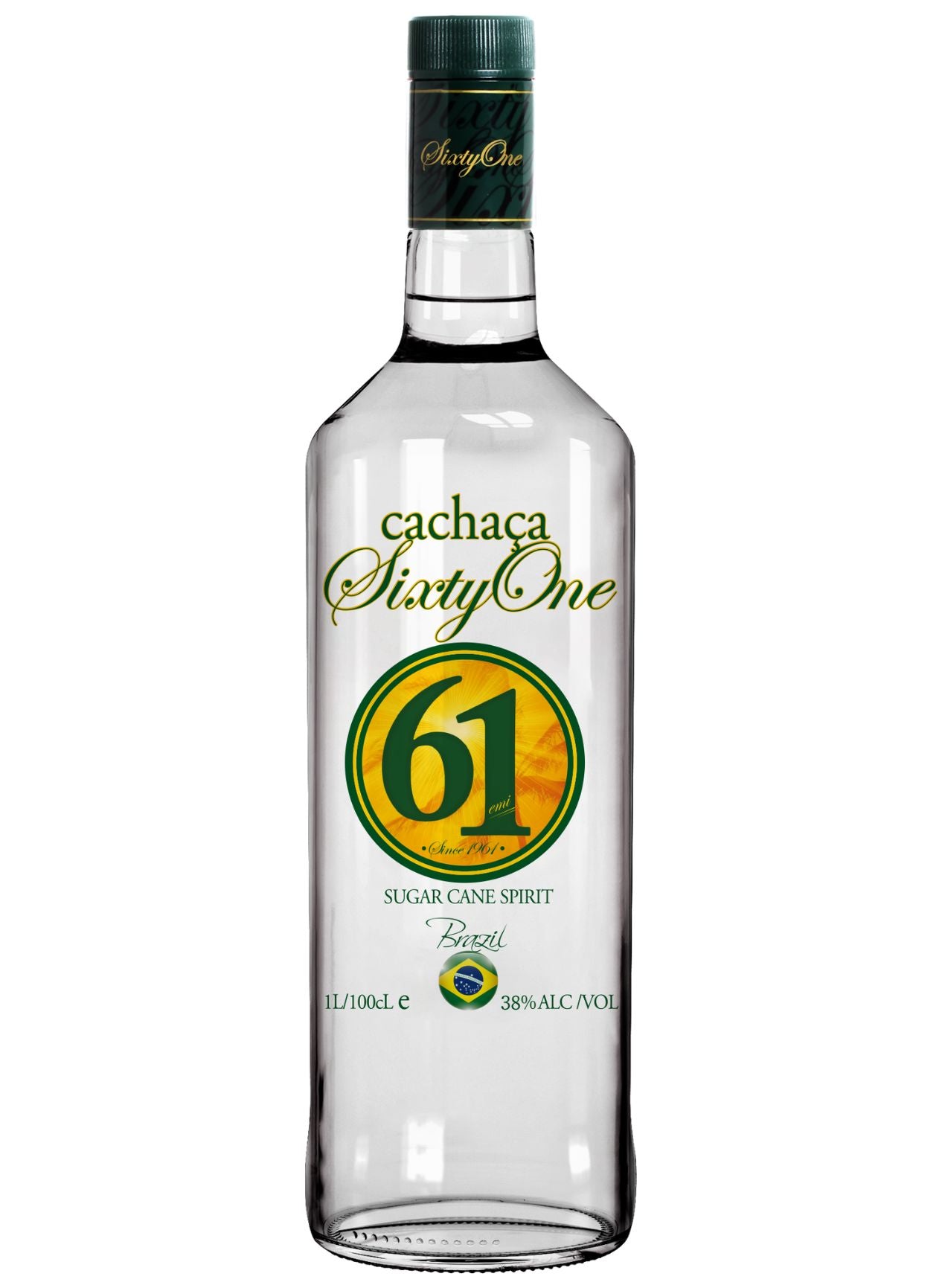 6020261 Cachaca 61 Sugarcane 1000ml