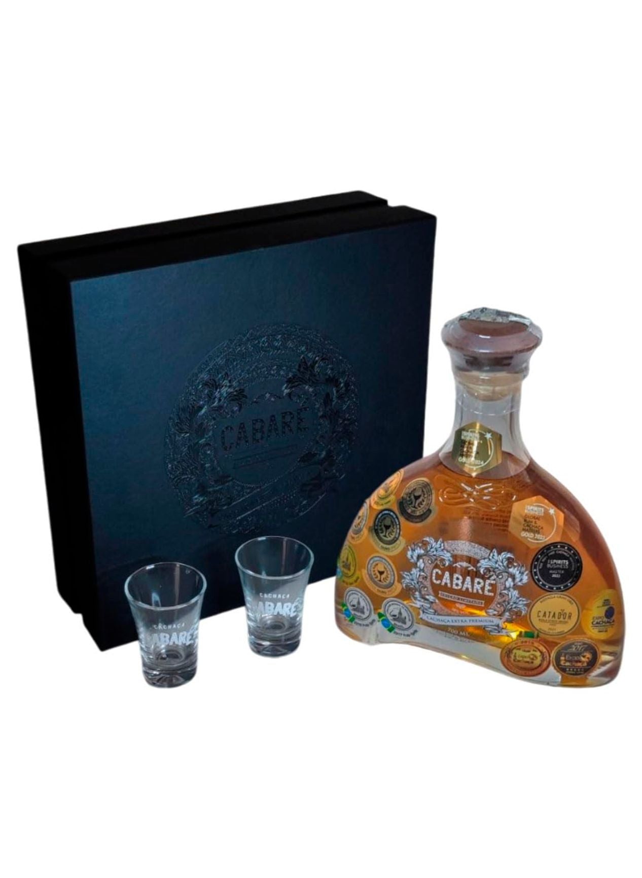 6020504 Cachaca Cabare Extra Premium Kit 15 Years 750ml