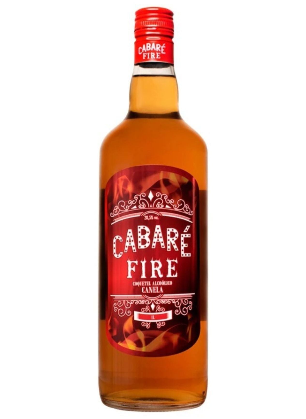6020506 Liqueur Cabare Fire Cinnamon Sugarcane 40% Alc./Vol. 1 Liter