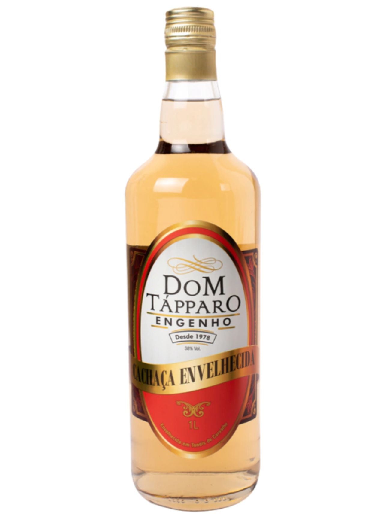 6020802 Cachaca Dom Tapparo Carvalho Gold 1 Year 40% Alc./Vol. 1000ml