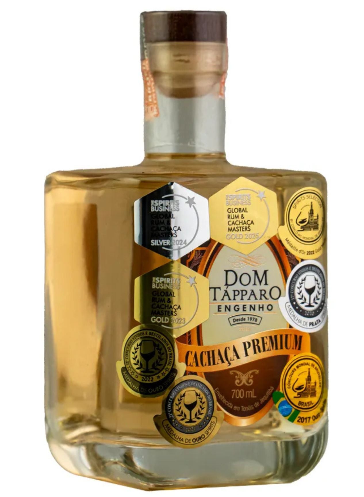 6020804 Cachaca Dom Tapparo Premium 6 Years (Jequitiba) 40% Alc./Vol. 750ml