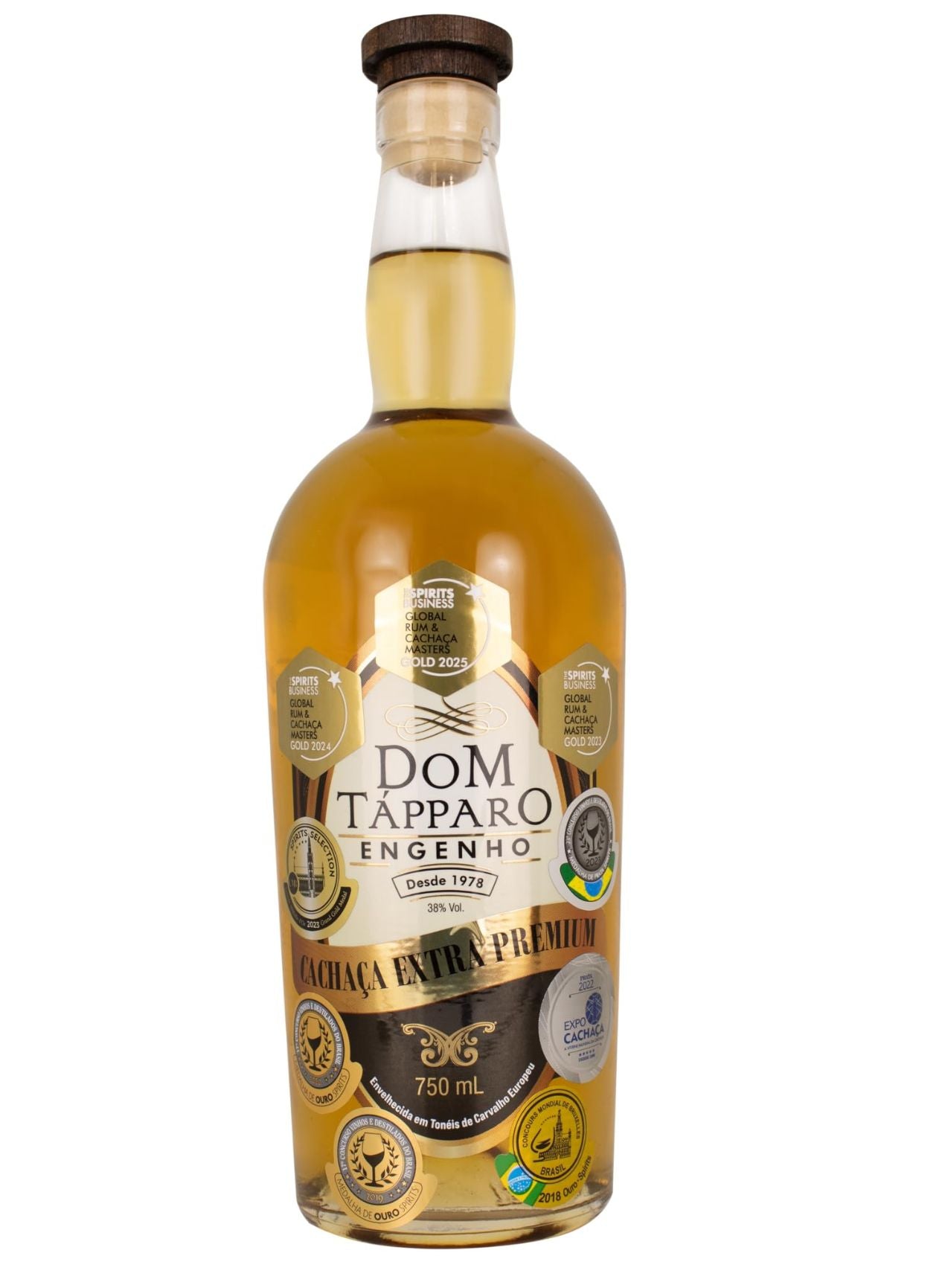 6020806 Cachaca Dom Tapparo Extra Premium 12 Years (Carvalho) 40% Alc./Vol. 750ml